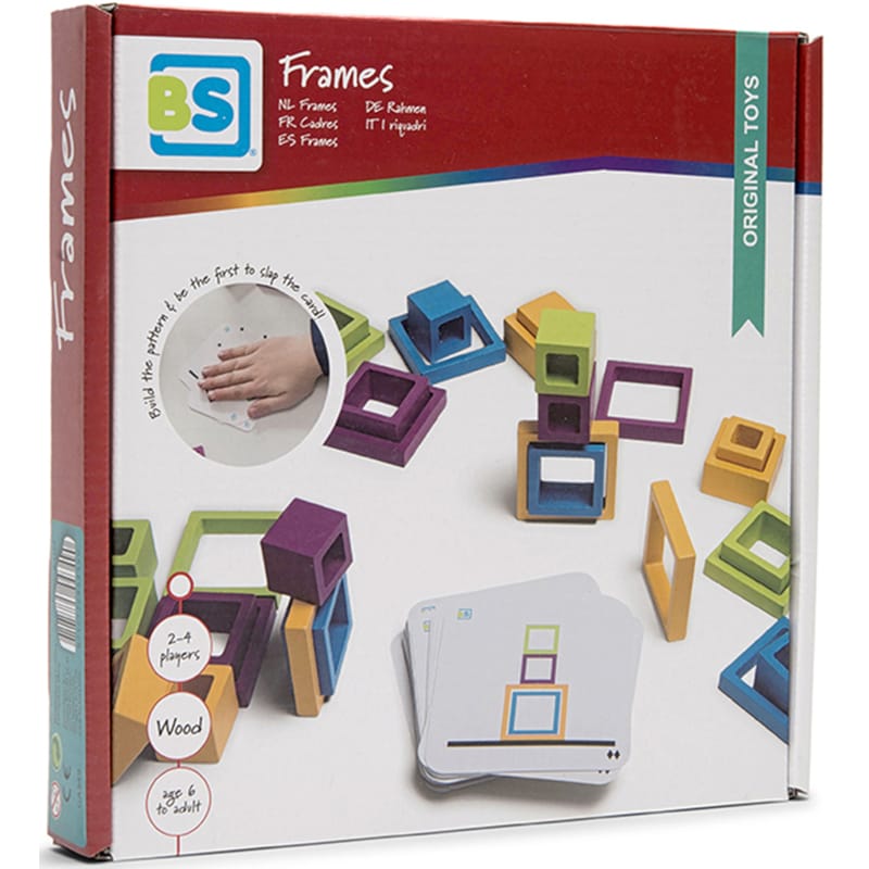 BS TOYS Ξύλινο Παιχνίδι Στοίβαξης Bs Toys Κορνίζες Και Πλαίσια