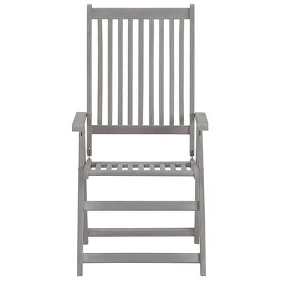 Vidaxl Καρέκλες Κήπου Ανακλινόμενες 4 Τεμ. Ξύλο Ακακίας Με Μαξιλάρια image 4