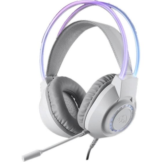 Redragon H231 Scream Ενσύρματα Ακουστικά USB με RGB Φωτισμό - Λευκό image 0