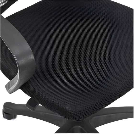 Καρέκλα Εργονομική Home Deco Factory HD7540 Υφασμάτινη - Μαύρη image 3