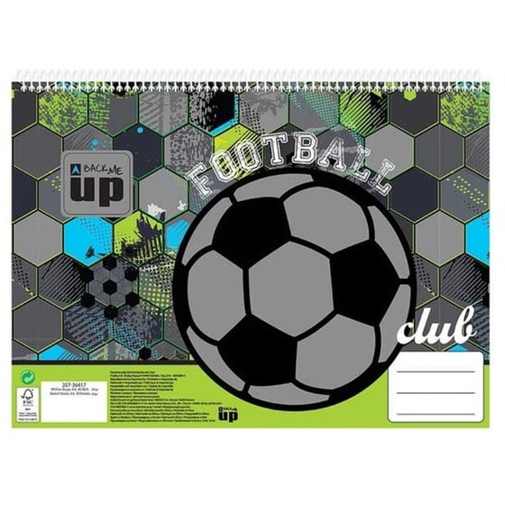 Μπλοκ Ζωγραφικής BMU Α4 30Φ. Football Club image 0