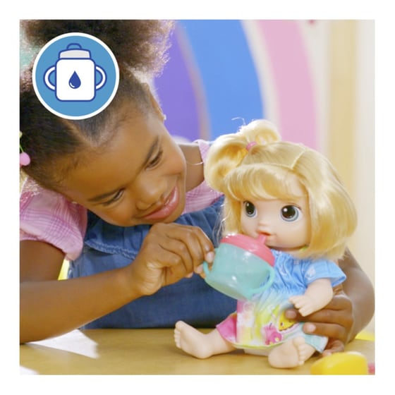 Hasbro Κούκλα Baby Alive Fruity Sips Apple Blonde Hair (F7356) image 4