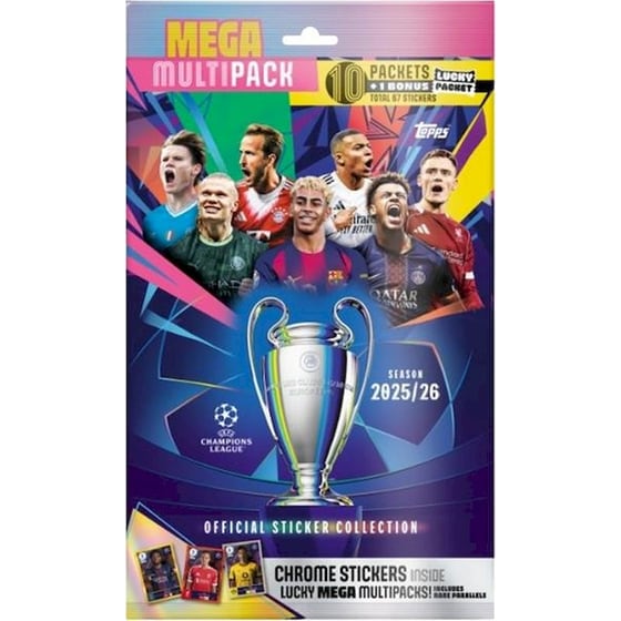 Topps Αυτοκόλλητα UEFA Champions League 2025/26 Mega Multipack image 0