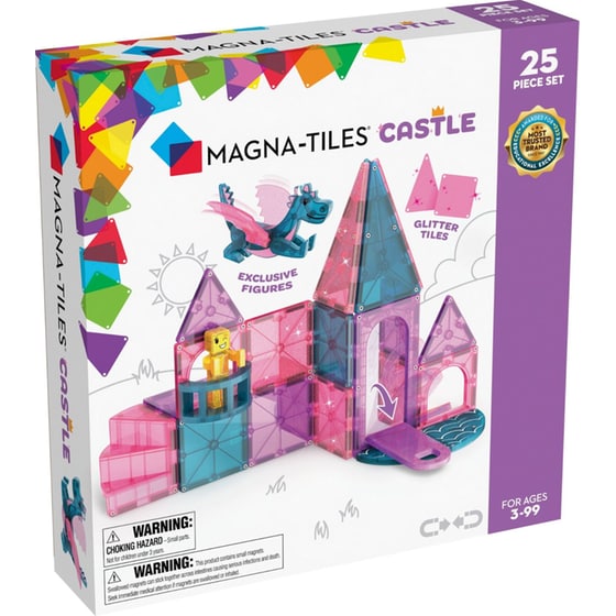 Magna-Tiles® Castle Μαγνητικό Παιχνίδι Κατασκευών - 25 Κομμάτια (242025CA) image 0