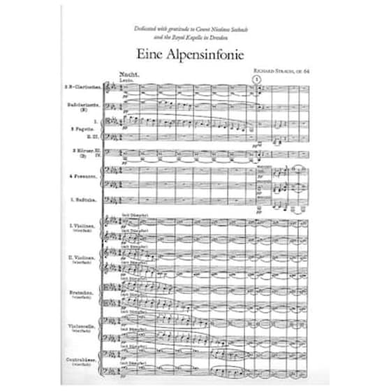 R.strauss – Eine Alpensinfonie - Symphonia Domestica [full Score] image 3