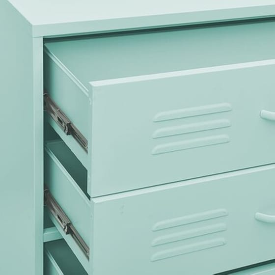 Vidaxl Συρταριέρα Χρώμα Μέντα 80 X 35 X 101,5 Εκ. Από Ατσάλι image 4