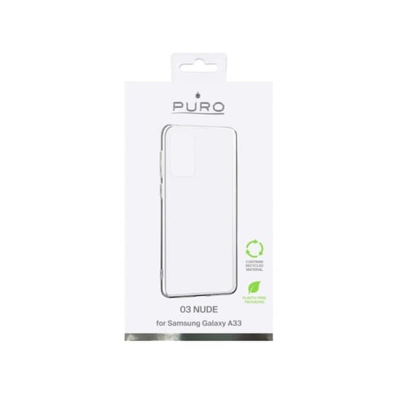 Θήκη Samsung Galaxy A33 - Puro Nude Cover - Διάφανο image 1