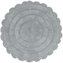 Πατάκι Μπάνιου Das Home Bathmats Colours 0632 Βαμβακερό Φ60cm - Γκρι