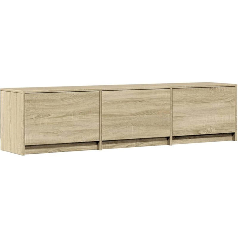 Έπιπλο Τηλεόρασης VidaXL με LED 165 x 34 x 40 cm - Sonoma Δρυς