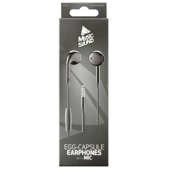 Ακουστικά Handsfree Cellular Line Egg Capsule 3.5mm Jack - Μαύρο image 1