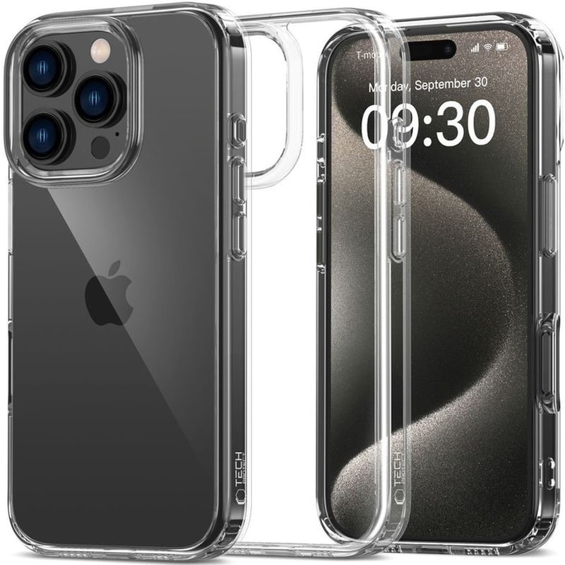 Θήκη Apple iPhone 16 Pro Max - Tech-Protect Flexair Hybrid - Clear (5906302311651)