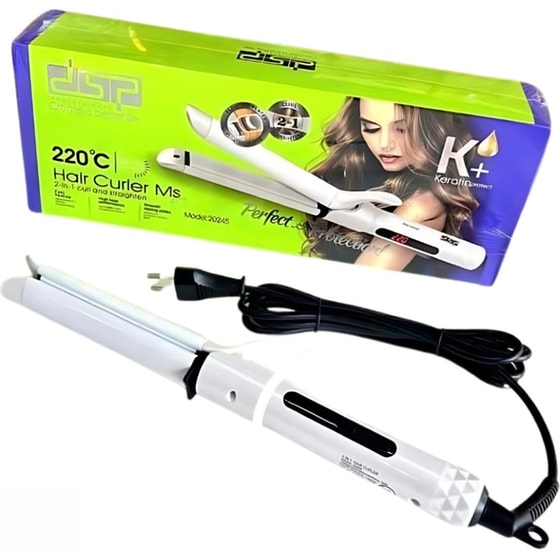 Ισιωτική  Mπουκλιέρα Mαλλιών Dsp Curl  Straightner 2 Σε 1 (20245) image 1