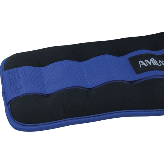 Βαράκια Άκρων 2 x 2kg Σταθερού Βάρους Amila 94954 από Νεοπρένιο - Μαύρο/Μπλε image 1