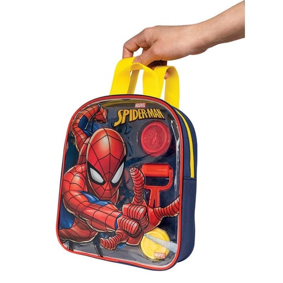 AS Company Πλαστελίνη Marvel Spiderman Τσάντα Πλάτης Με 4 Βαζάκια - Καπάκια Καλουπάκια Και 5 Εργαλεία image 4
