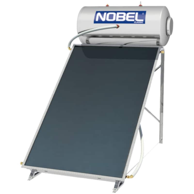NOBEL Ηλιακός Θερμοσίφωνας NOBEL Classic Inox 120L/2τμ Διπλής Ενέργειας Ταράτσας