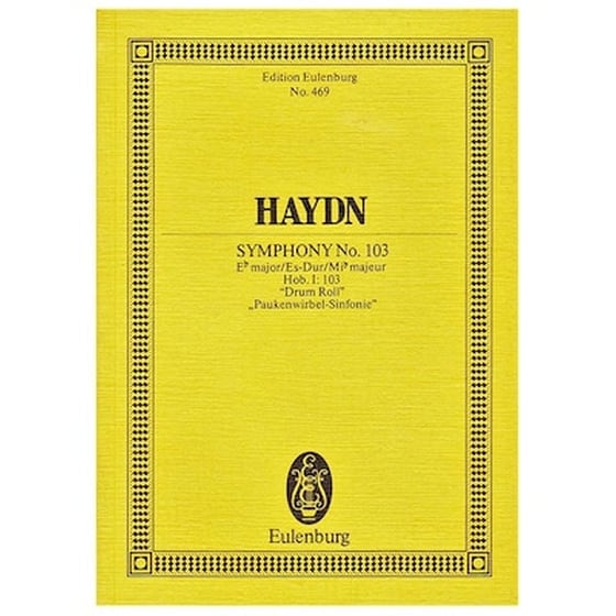 Βιβλίο Για Σύνολα Editions Eulenburg Haydn - Symphony Nr.103 ''drum Roll'' [pocket Score] image 1