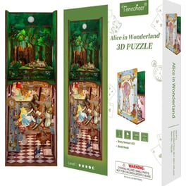 DIY 3D Puzzle Book Nook Kit Βιβλιοστάτης - Alice in Wonderland