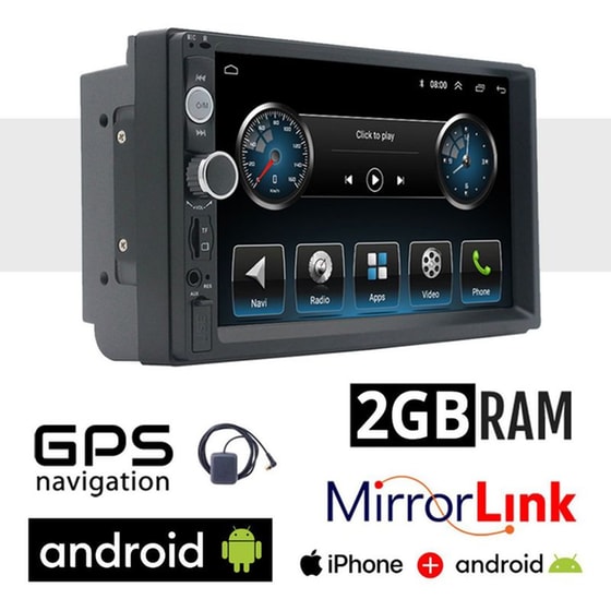 OEM Ηχοσύστημα Αυτοκινήτου  Οθόνη αφής 7" 16GB+2GB Μαύρο image 0