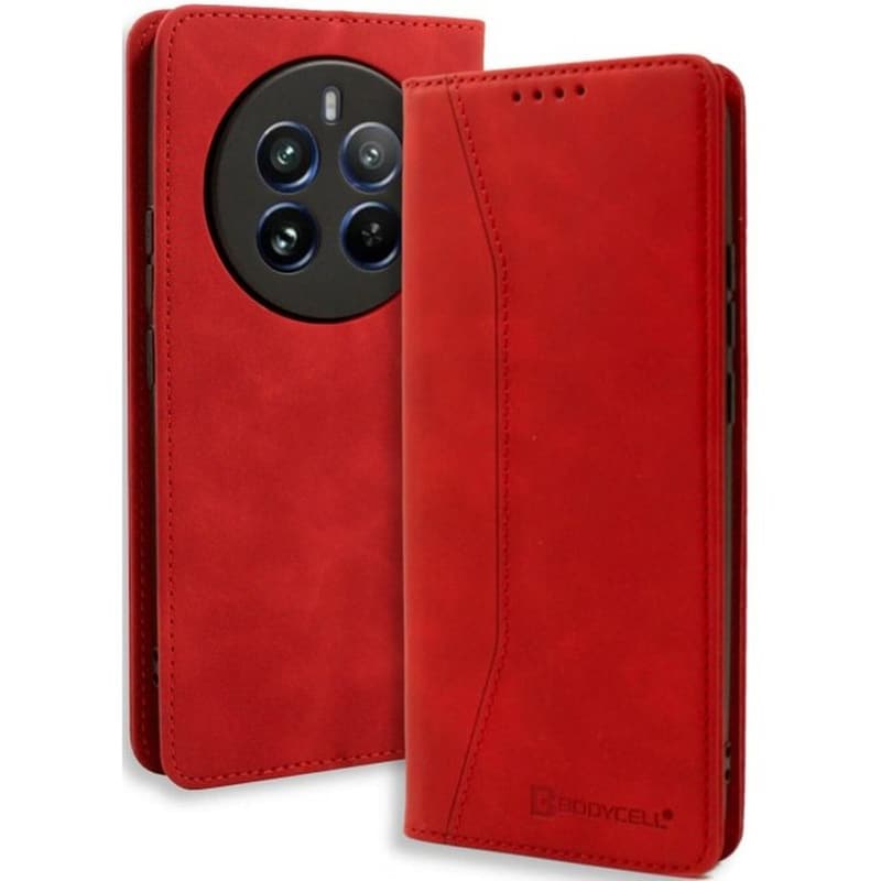 Θήκη Πορτοφόλι - Realme 12 Pro / 12 Pro Plus - Bodycell Book Case - Red (5206015073700)