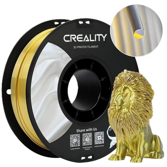 CREALITY Νήμα 3D Εκτυπωτή CR-SILK 1kg 1.75mm - Χρυσό/Ασημί image 0