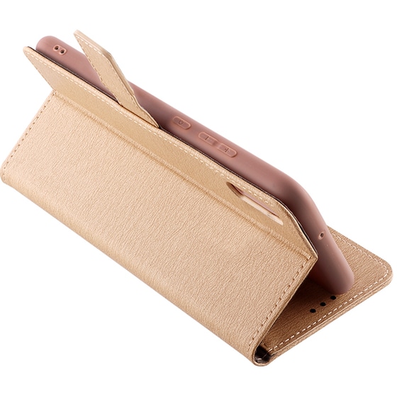 Θήκη Samsung Note 10 Lite - Volte-tel Allure Magnet Book Stand Clip - Gold image 2
