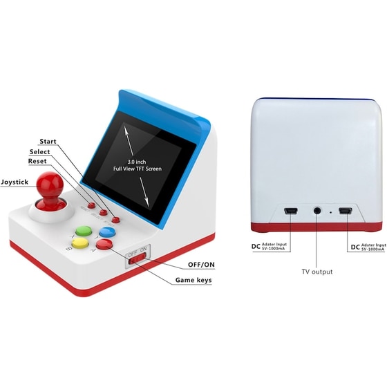 Κονσόλα Παιχνιδιών Retro 360 In 1 16bit Oem - Black image 4