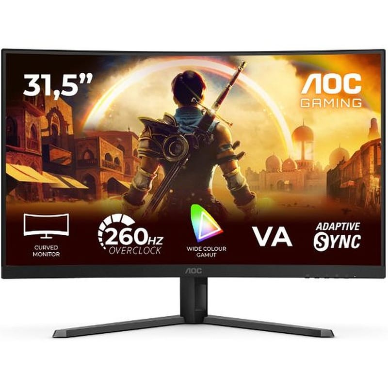 AOC C32G42ZE Gaming Monitor 31.5 FHD VA Curved 240Hz 4ms