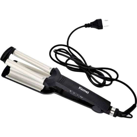 Ψαλίδι Μαλλιών Kemei Vang KM-2022 Τριπλό 55 W Μαύρο/Ασημί image 0