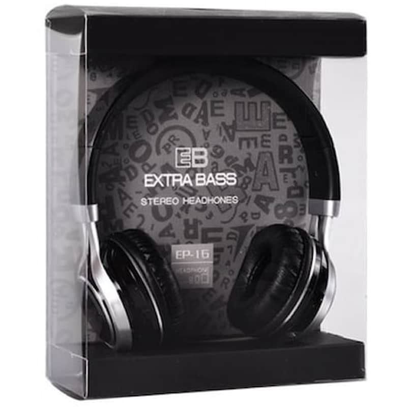 EXTRA BASS Ακουστικά Extra Bass Με Μικρόφωνο (ep16) - Μαύρο + Δωρο Touchpen