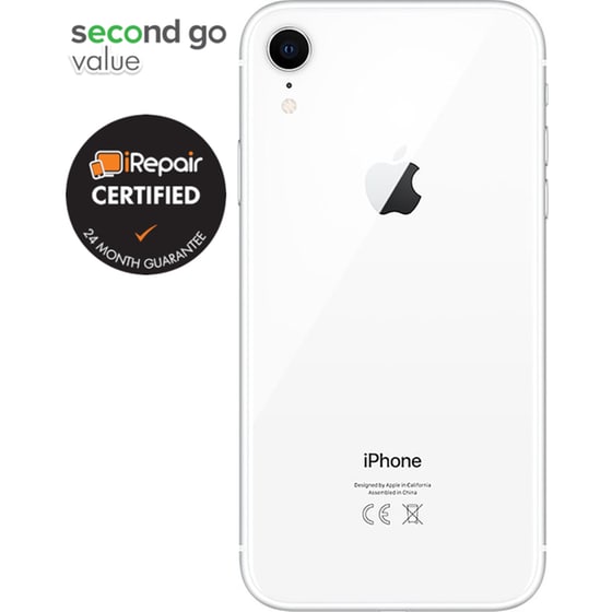 Μεταχειρισμένο Apple iPhone XR 64GB White second go value Certified by iRepair image 3