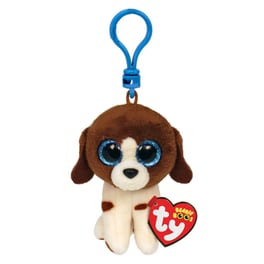 Λούτρινο Με Κλιπ TY Beanie Boos Muddles Σκυλάκι Καφέ-Λευκό 8.5 cm