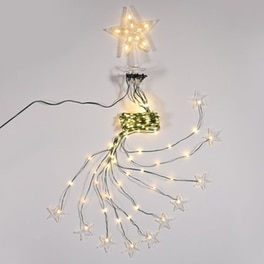 Χριστουγεννιάτικα Λαμπάκια Χταπόδι Aca Decor με Αστέρι 190 LED με USB - Λευκό Θερμό