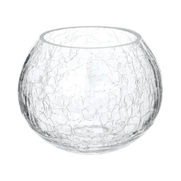 Κηροπήγιο Spitishop A-s Crack 116039 Γυάλινο 12x9.5cm - Διάφανο