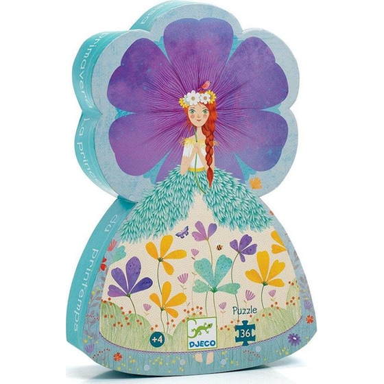 Παιδικό Παζλ Djeco σε Σχηματικό Κουτί Πριγκίπισσα της Άνοιξης (36 Κομμάτια) image 0