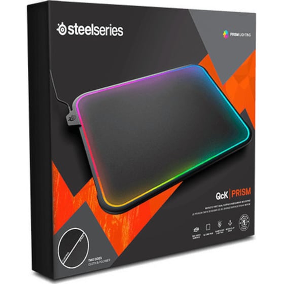 SteelSeries QcK Prism Gaming Mouse Pad Medium 356mm με RGB Φωτισμό Μαύρο image 3