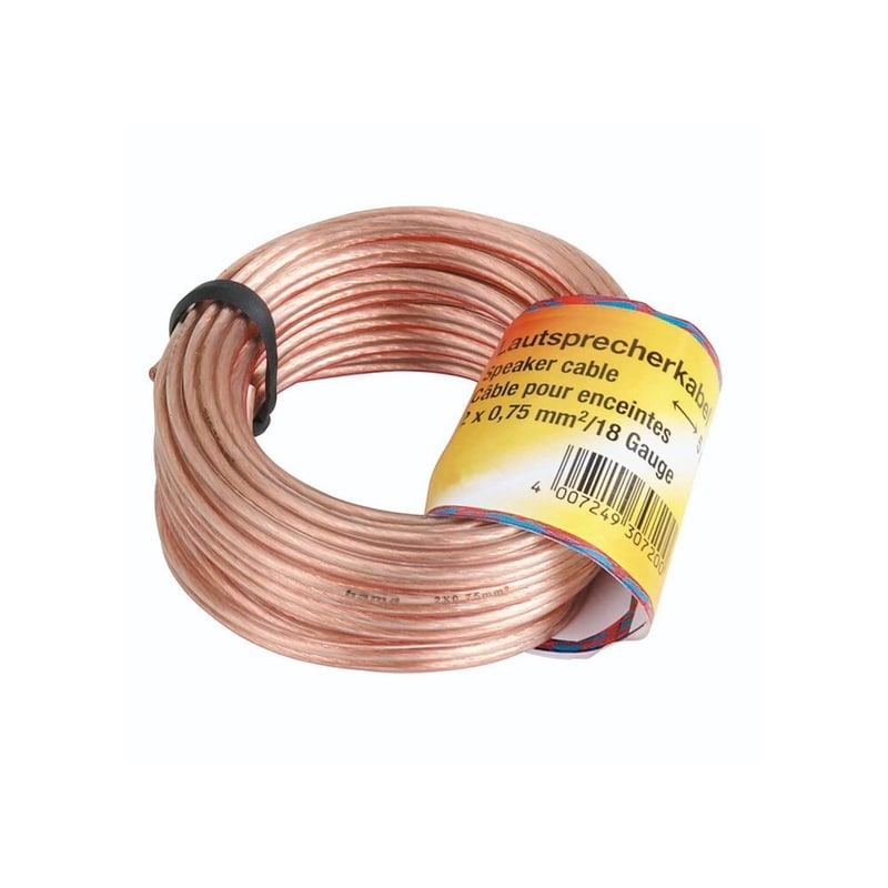 Καλώδιο Ηχείων Hama 205266 2 x 0.75 mm² - 20m