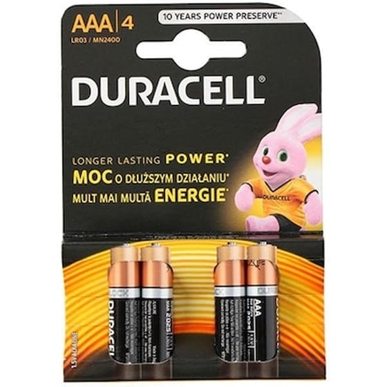 Duracell Αλκαλικές Μπαταριες ΑΑΑ 1.5V 4τμχ image 0