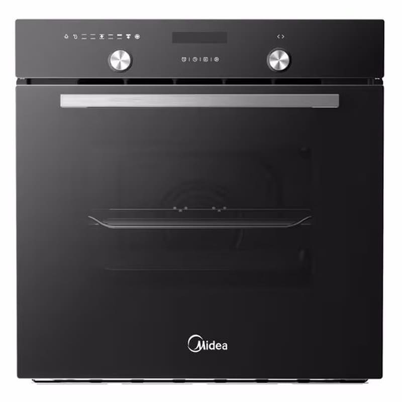MIDEA MBON5M90E5-BK 70 Lt Μαύρο Κρύσταλλο Εντοιχιζόμενος Φούρνος Άνω Πάγκου