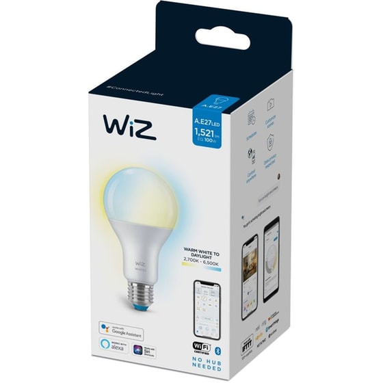 Έξυπνη Λάμπα WiZ A67 E27 100W - Λευκό image 1