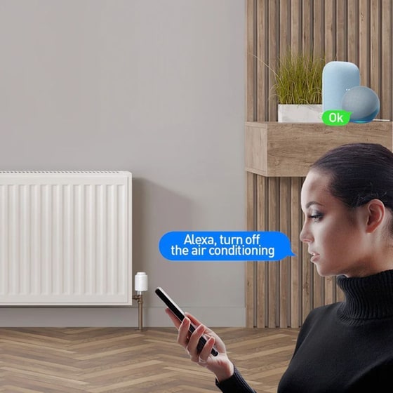 Tellur RVSH1 Έξυπνη θερμοστατική βαλβίδα καλοριφέρ με Wi-Fi image 3