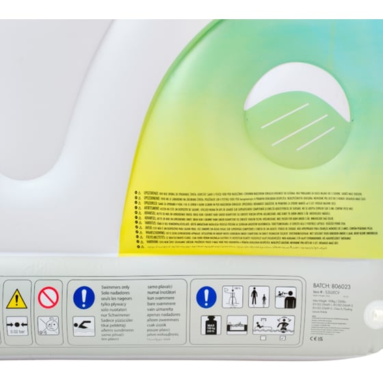 Στρώμα Θαλάσσης SunnyLife Luxe Lie-On Float Τροχόσπιτο - Πολύχρωμο image 3