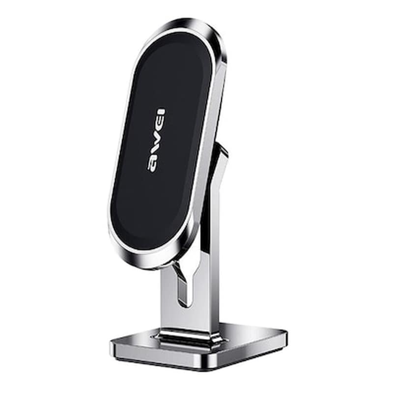 AWEI Βάση Στήριξης Αυτοκινήτου Για Ταμπλό Awei X19 Μαγνητική - Ασημί