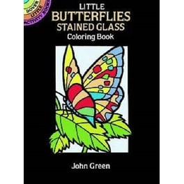 Little Butterflies Stained Glass Colouring Book