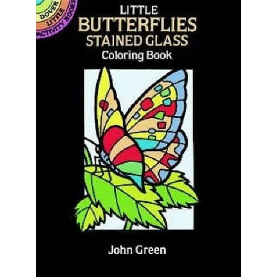 Little Butterflies Stained Glass Colouring Book image 0