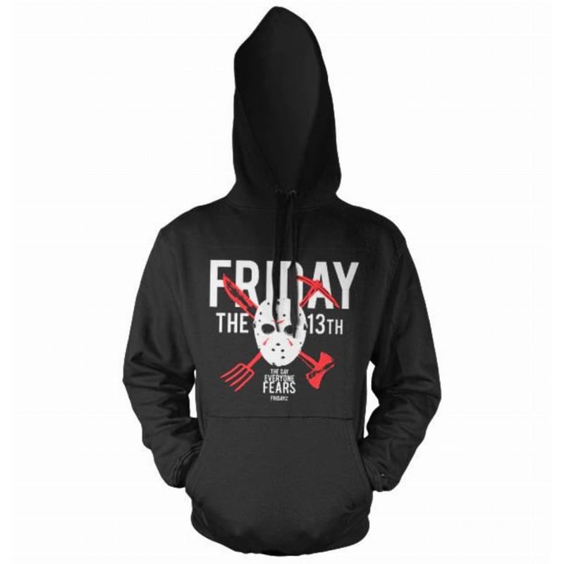 HYBRIS Φούτερ Hybris Friday the 13th - The Day Everyone Fears (S) - Μαύρο