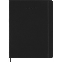 Ημερολόγιο Εβδομαδιαίο Moleskine 2025-2026 18Μ XL Black Hard