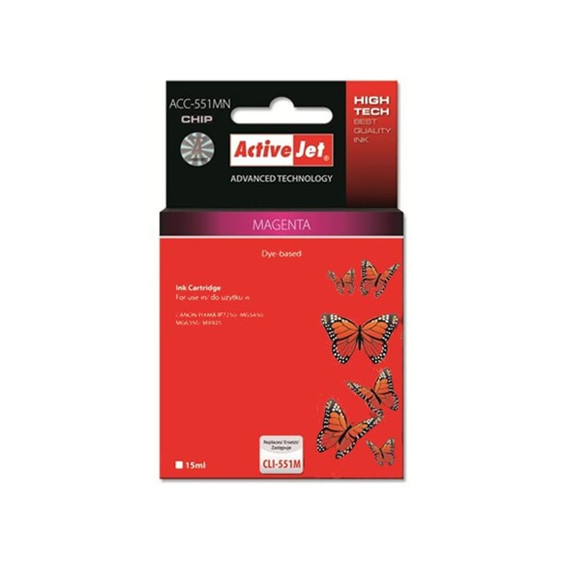 CTR ΣΥΜΒΑΤΟ CANON CLI-551M MAGENTA 15ml