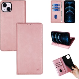 Θήκη Apple iPhone 14 Plus - Vintage Magnet Book - Ροζ Χρυσό