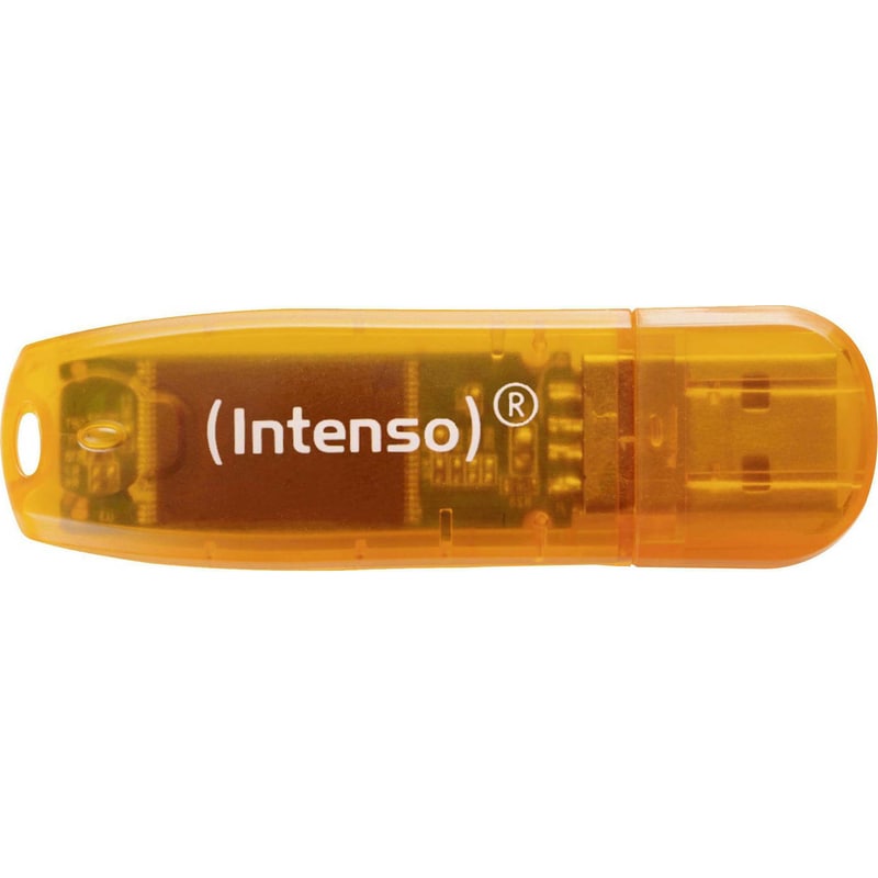 Intenso Rainbow Line 64GB USB 2.0 Stick Πορτοκαλί