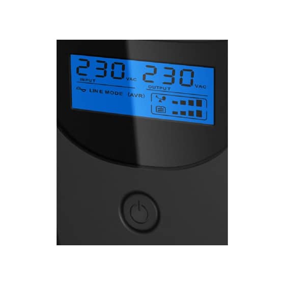 UPS Bitmore U1200LCD 1200VA 600W Ανθρακί image 1